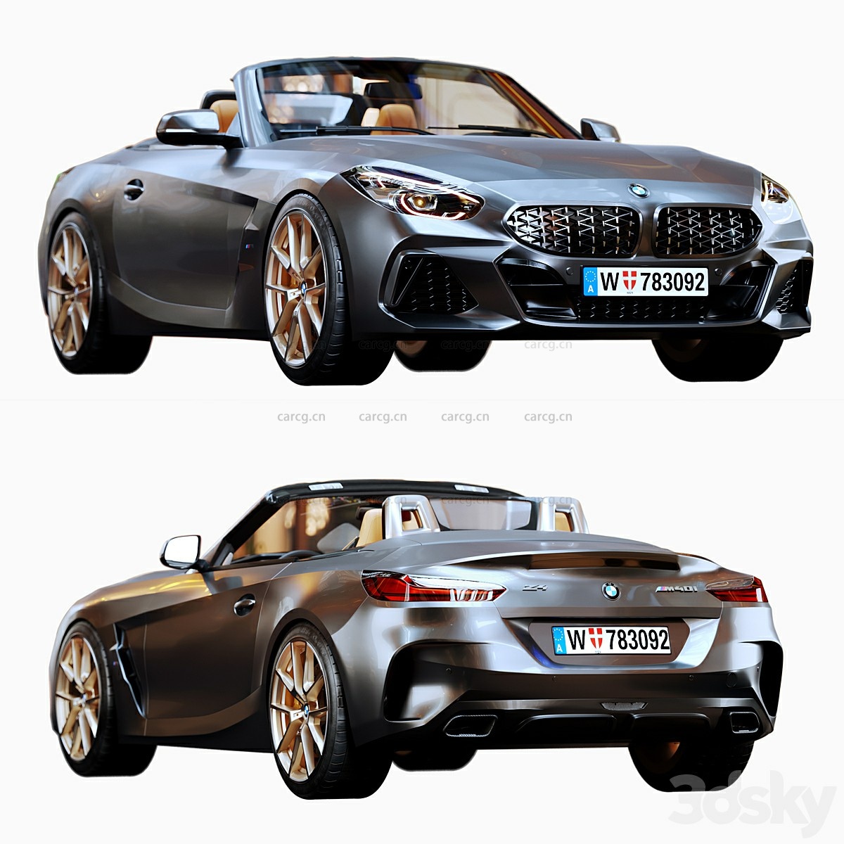 bmw z4 m40i roadster汽车3d模型